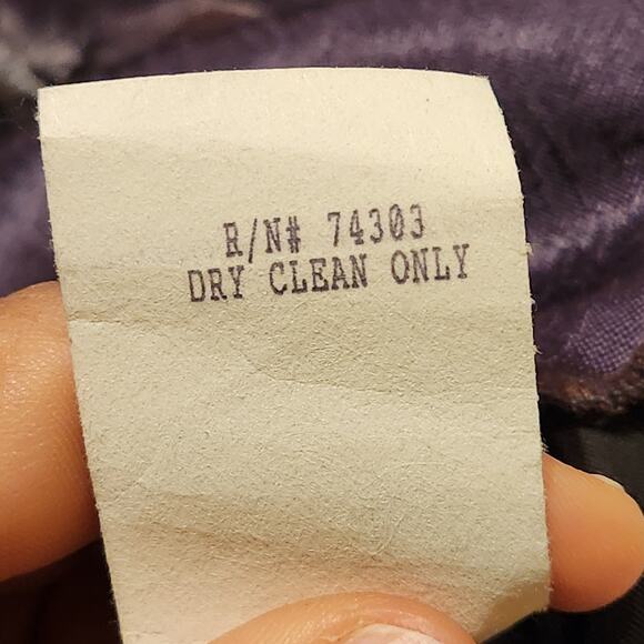 Vintage 1990s Sz S Velvet Burnout Dark Romantic Phoebe Buffay Top & Skirt Set - Picture 13 of 16